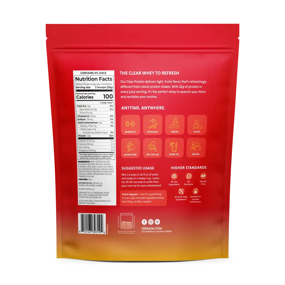 Clear Protein Powder - Tropical Punch