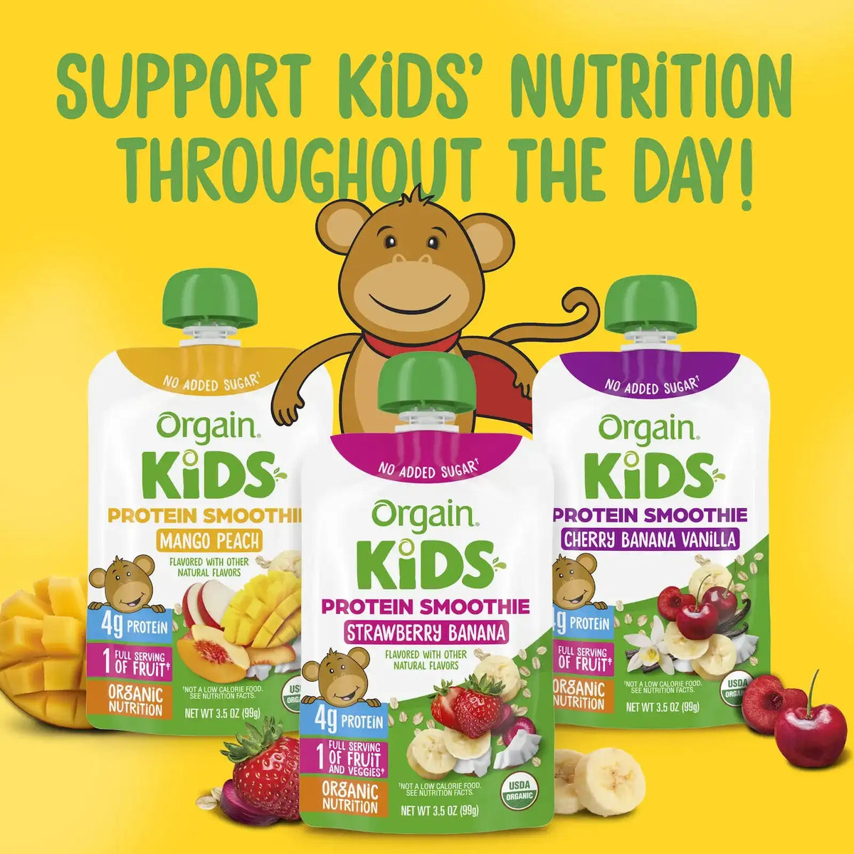 Kids Protein Smoothie - Strawberry Banana