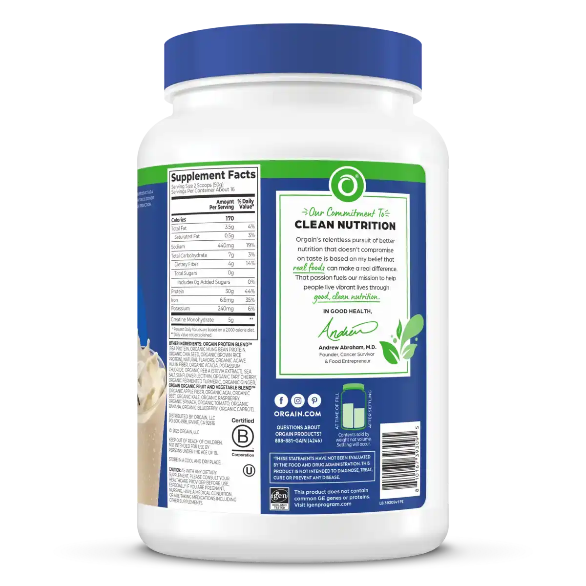 30g Protein + Creatine Powder - Vanilla