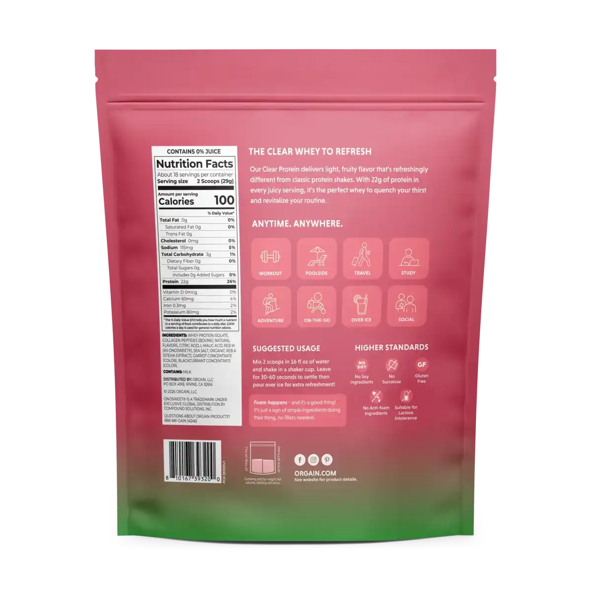 Clear Protein Powder - Watermelon