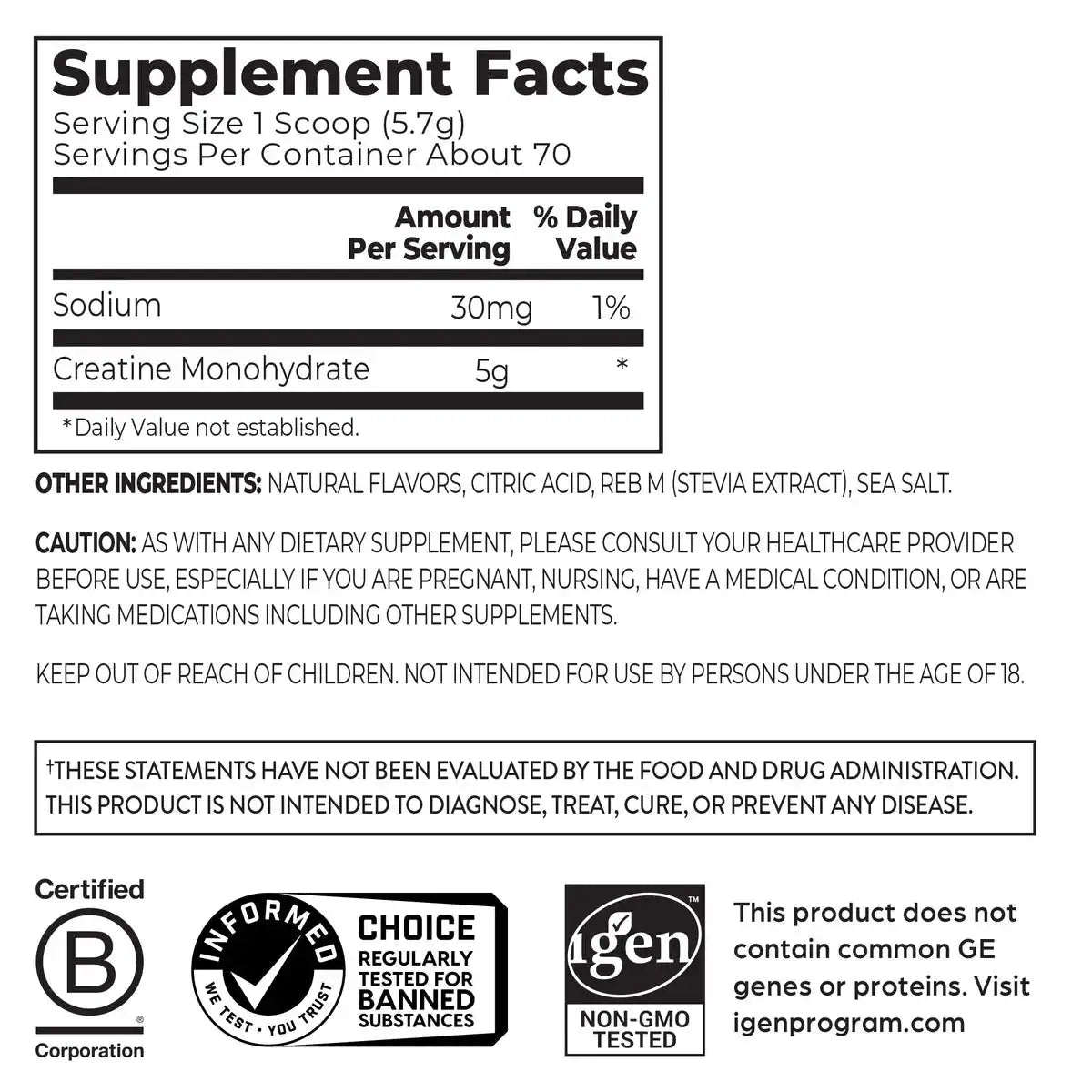 Creatine Powder - Lemonade
