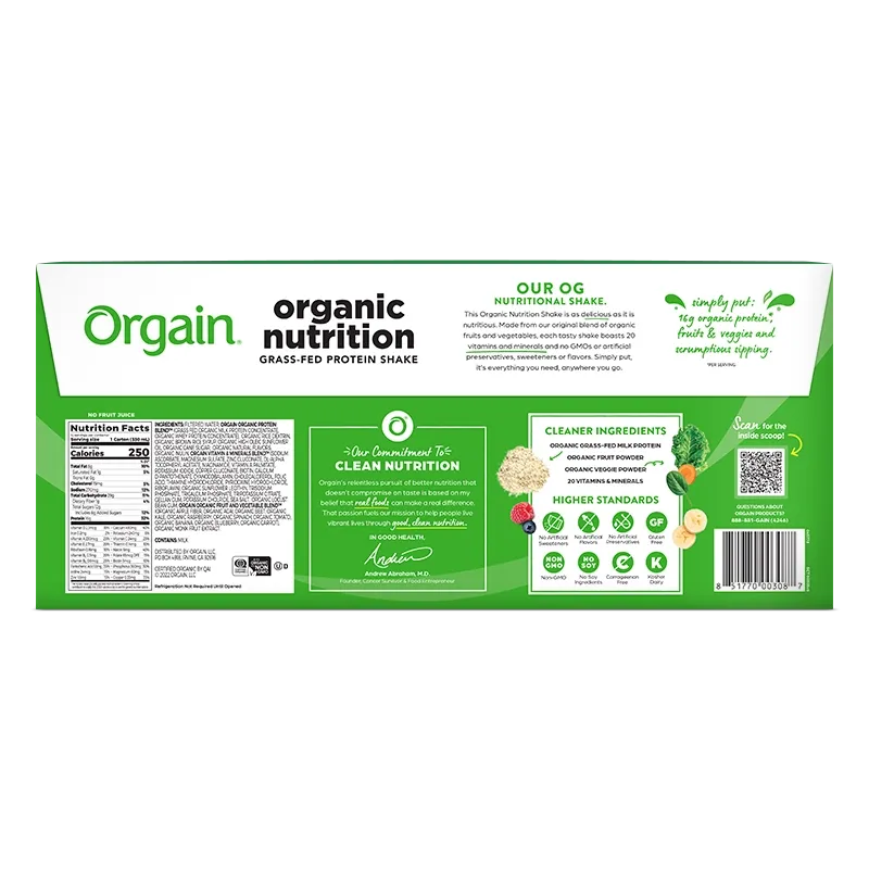 Organic Nutrition Shake - Strawberries & Cream