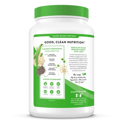 Organic Protein™ Plant Based Protein Powder - Vanilla Bean