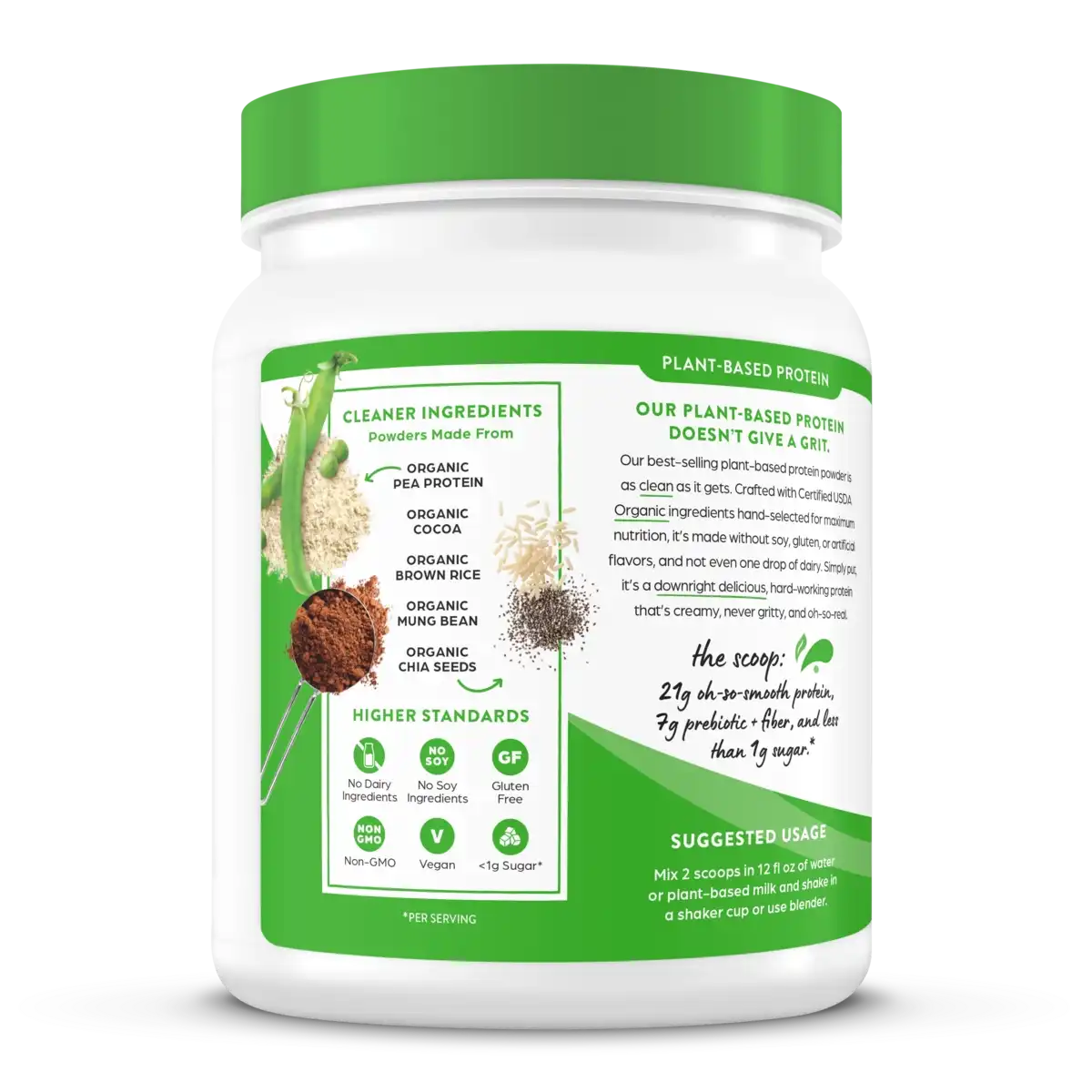 Organic Protein™ Plant Based Protein Powder - Creamy Chocolate Fudge