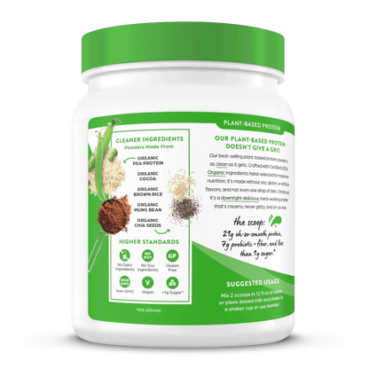 Organic Protein™ Plant Based Protein Powder - Creamy Chocolate Fudge