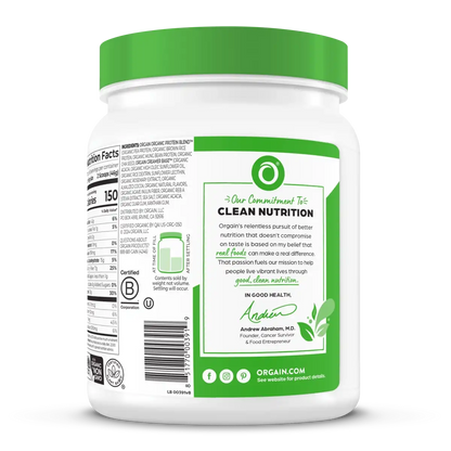 Organic Protein™ Plant Based Protein Powder - Creamy Chocolate Fudge