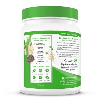 Organic Protein™ Plant Based Protein Powder - Vanilla Bean