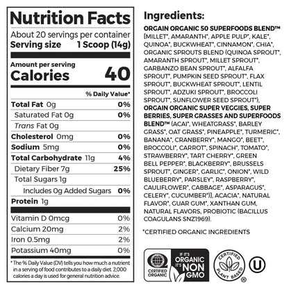 Organic Superfoods Probiotics Powder - Original