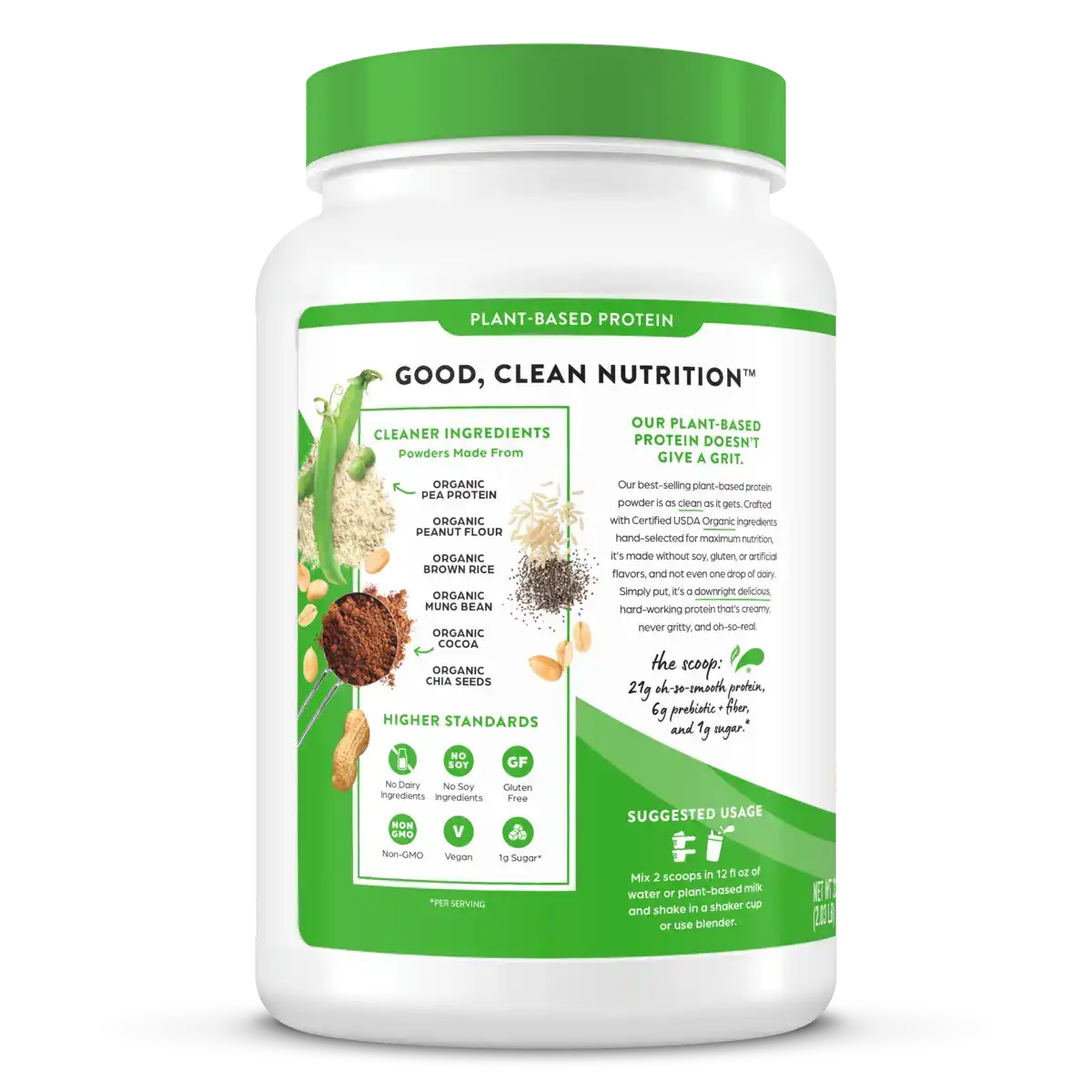 Organic Protein™ Plant Based Protein Powder - Chocolate Peanut Butter