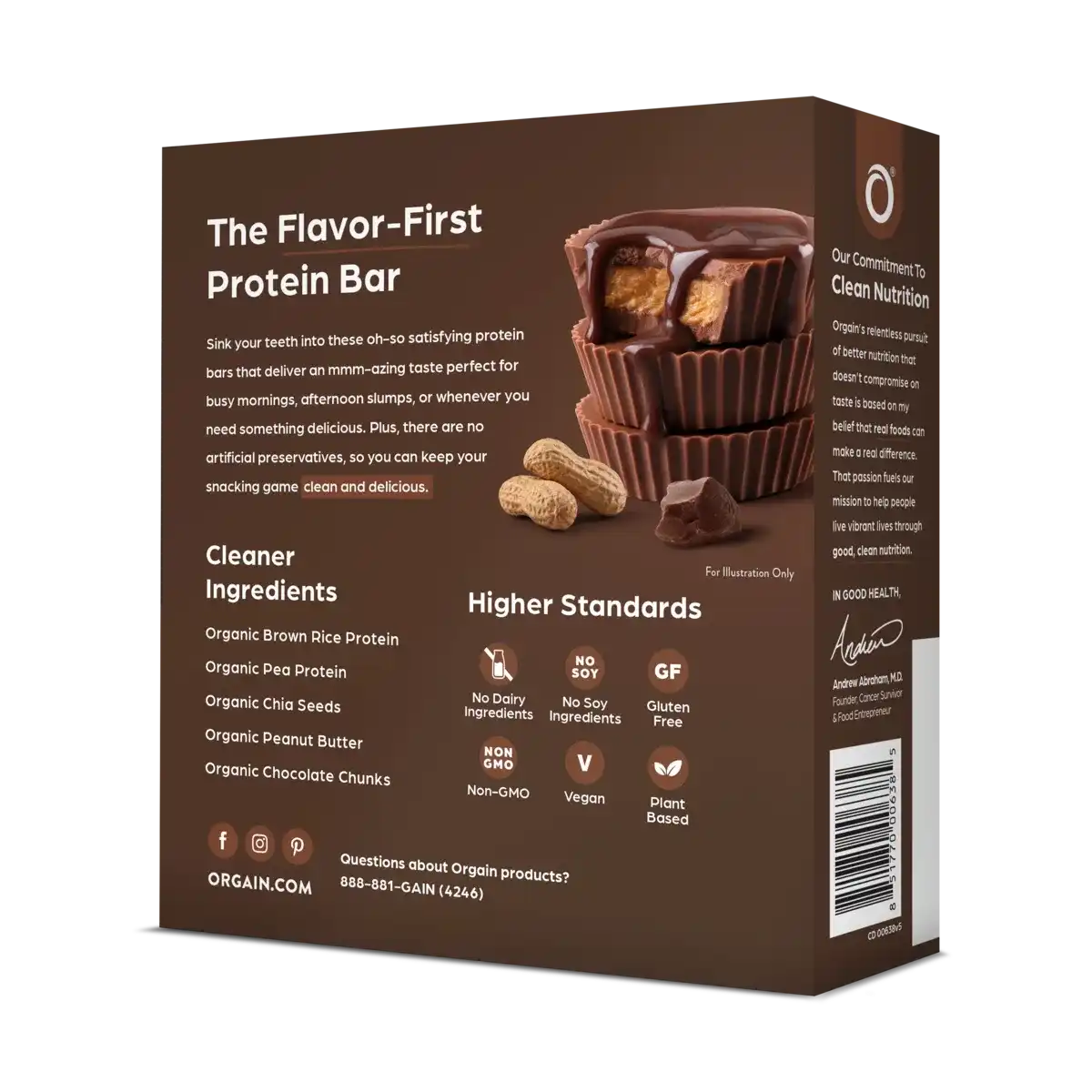 Organic Protein Bar - Peanut Butter Chocolate Chunk