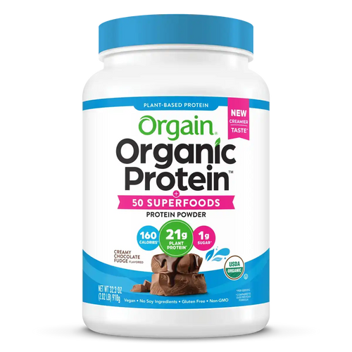 Organic Protein™ & Superfoods Plant Based Protein Powder - Creamy Chocolate Fudge