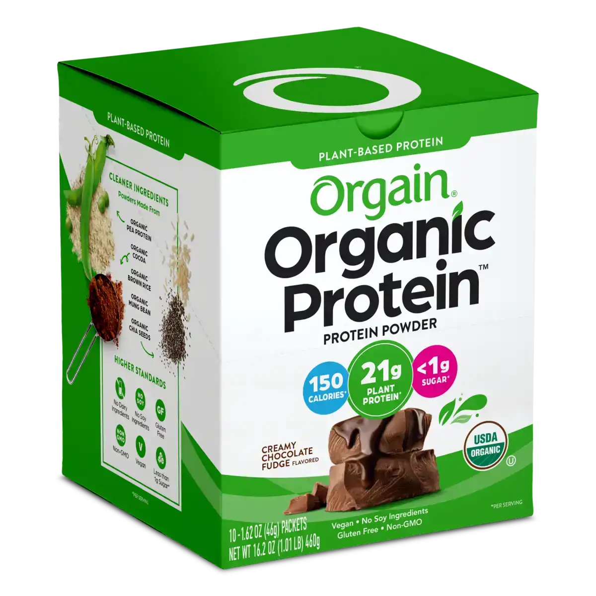 Organic Protein™ Plant Based Protein Powder - Creamy Chocolate Fudge