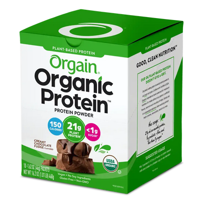 Organic Protein™ Plant Based Protein Powder - Creamy Chocolate Fudge