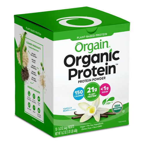 Single Serve Organic Protein™ Plant Based Protein Powder - Vanilla Bean