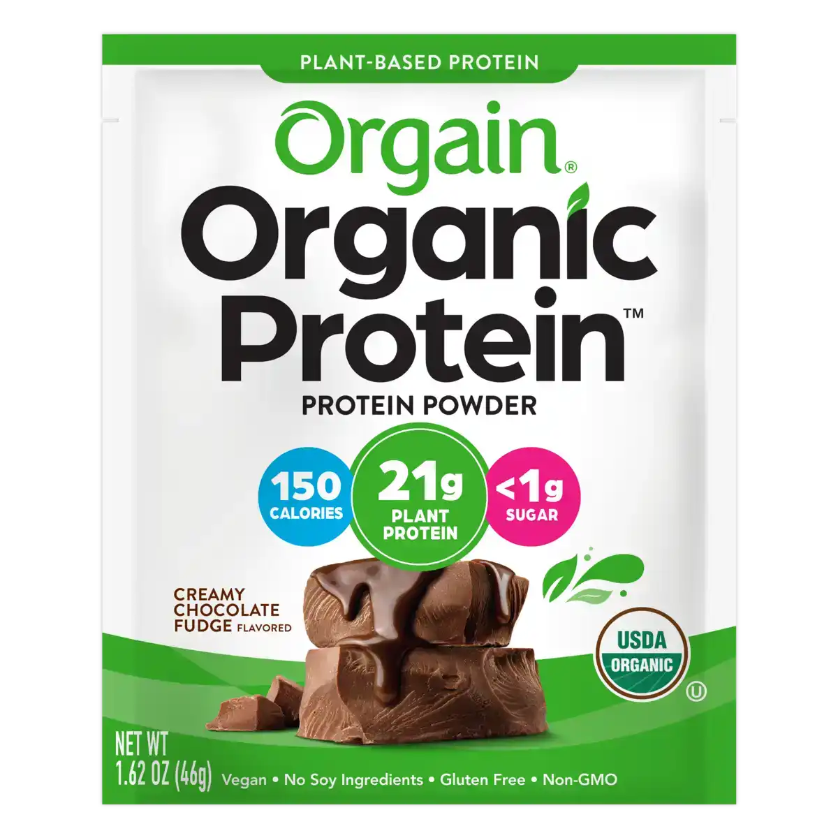 Organic Protein™ Plant Based Protein Powder - Creamy Chocolate Fudge