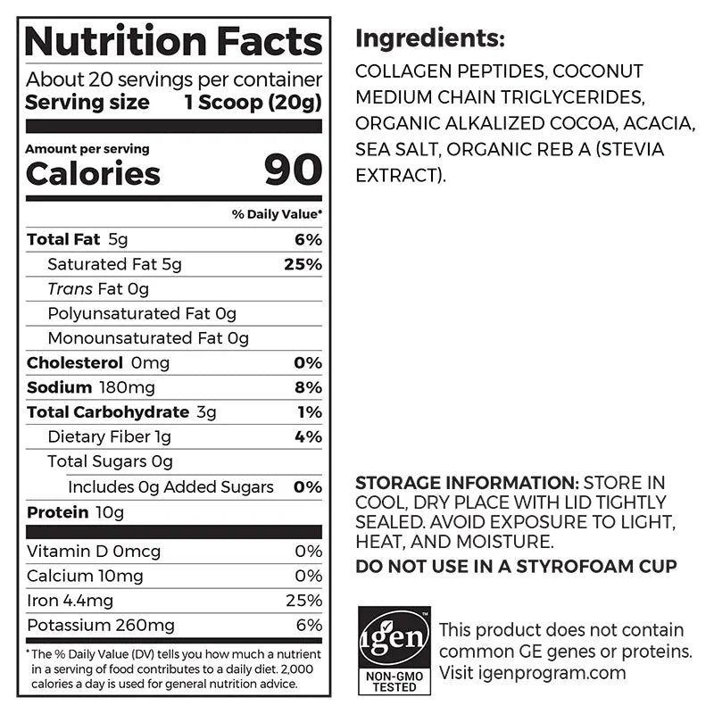 Keto Collagen Protein Powder - Chocolate