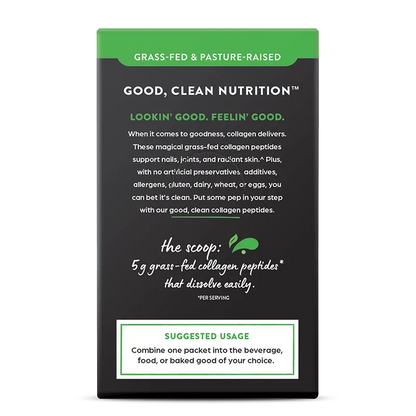 Grass Fed Pasture Raised Collagen Peptides 25 Ct Stick Pack