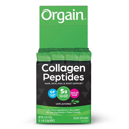 Grass Fed Pasture Raised Collagen Peptides 25 Ct Stick Pack