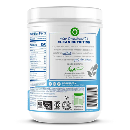 Simple Organic Plant-Based Protein Powder - Creamy Vanilla