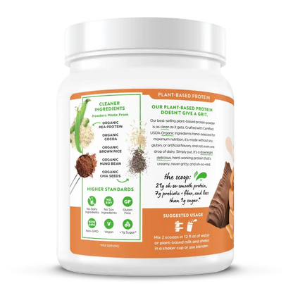 Organic Protein™ Plant Based Protein Powder - Chocolate Caramel Sea Salt