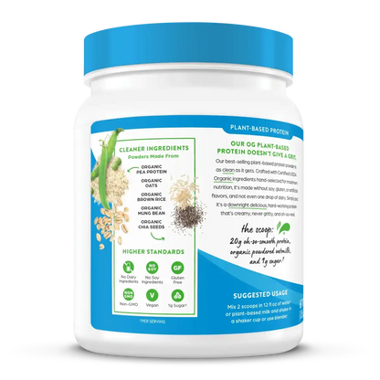Organic Protein™ + Oatmilk Plant Based Protein Powder - Vanilla
