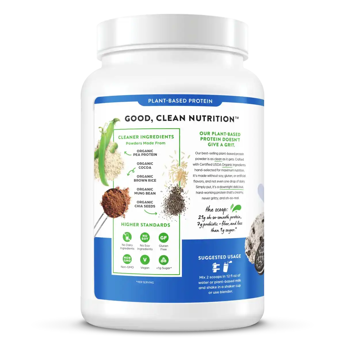 Organic Protein™ Plant Based Protein Powder - Cookies 'n Cream