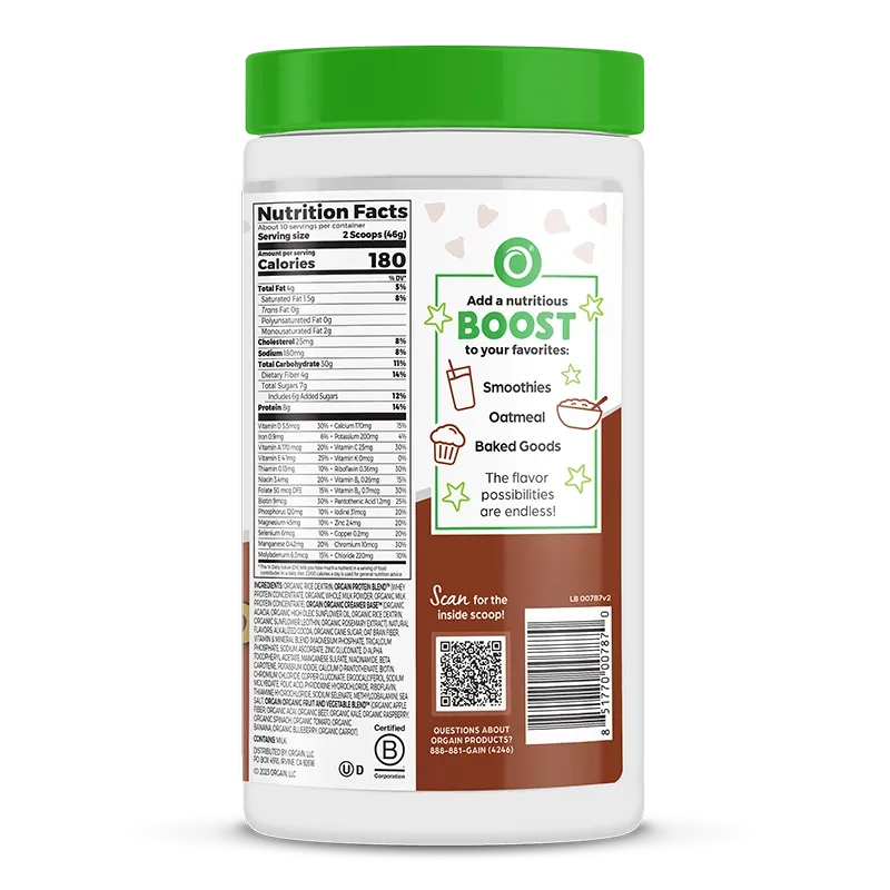 Kids Protein Nutrition Shake Mix - Chocolate Brownie