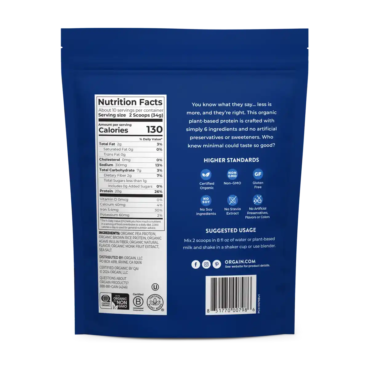 Perfect Blend Plant Protein Powder - Vanilla