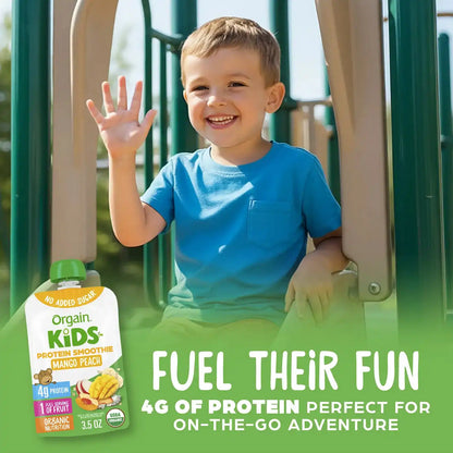 Kids Protein Smoothie Pouch - Mango Peach