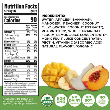 Kids Protein Smoothie Pouch - Mango Peach